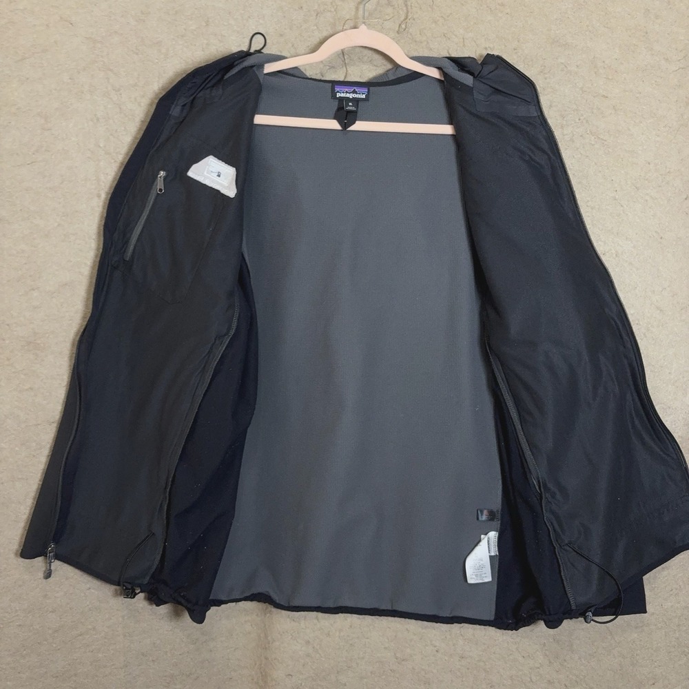 Patagonia Adze Hybrid‎ Hoody Mens XL Black Softshell Polartec Windproof SEE LOGO - Picture 2 of 11